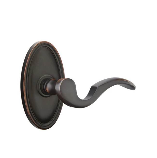 Emtek - Privacy, Oval Rosette, Cortina Lever, RH, US10B - Oil Rubbed Bronze