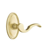 Emtek - Privacy, Oval Rosette, Cortina Lever, RH, US4 - Satin Brass