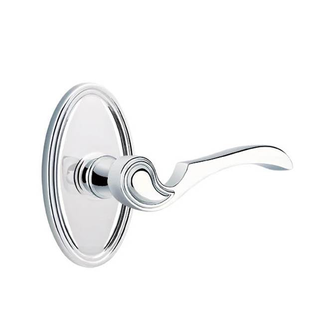 Emtek - Privacy, Oval Rosette, Coventry Lever, LH, US26 - Polished Chrome