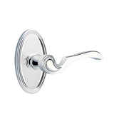 Emtek - Privacy, Oval Rosette, Coventry Lever, LH, US26 - Polished Chrome