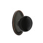 Emtek - Privacy, Oval Rosette, Ebony Knob, US10B - Oil Rubbed Bronze