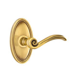 Emtek - Privacy, Oval Rosette, Elan Lever, RH, US7 - French Antique