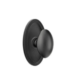 Emtek - Concealed, Privacy, Oval Rosette, Egg Knob, US19 - Flat Black