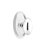 Emtek - Concealed, Privacy, Oval Rosette, Egg Knob, US26 - Polished Chrome