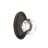 Emtek - Concealed, Privacy, Oval Rosette, Georgetown Knob, US10B - Oil Rubbed Bronze