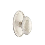 Emtek - Passage, Oval Rosette, Hammered Egg Knob, US15 - Satin Nickel