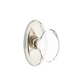 Emtek - Privacy, Oval Rosette, Hampton Knob, US14 - Polished Nickel