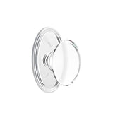 Emtek - Passage, Oval Rosette, Hampton Crystal Knob, US26 - Polished Chrome