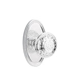 Emtek - Dummy, Oval Rosette, Lancaster Knob, US26 - Polished Chrome