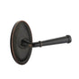 Emtek - Concealed, Privacy, Oval Rosette, Merrimack Lever, US10B - Oil Rubbed Bronze
