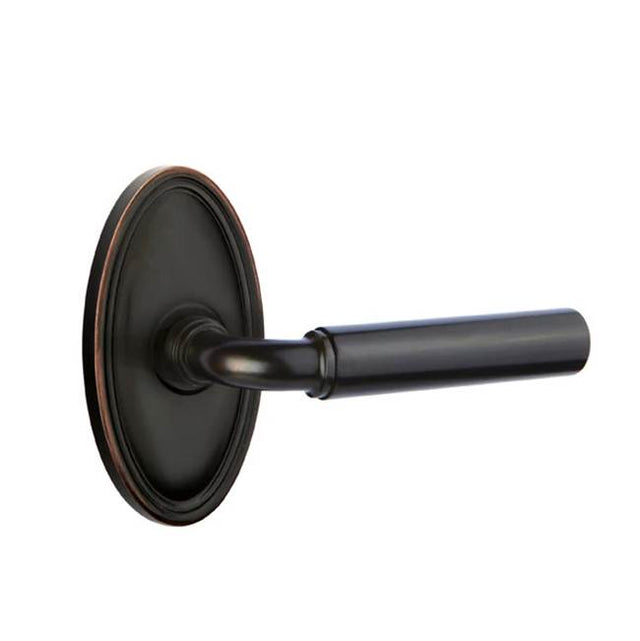 Emtek - Passage, Oval Rosette, Manning Lever, RH, US10B - Oil Rubbed Bronze