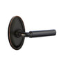 Emtek - Passage, Oval Rosette, Manning Lever, LH, US10B - Oil Rubbed Bronze