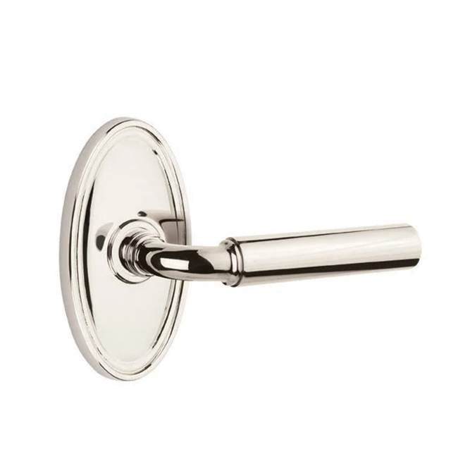 Emtek - Passage, Oval Rosette, Manning Lever, RH, US14 - Polished Nickel