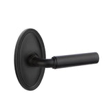 Emtek - Passage, Oval Rosette, Manning Lever, RH, US19 - Flat Black