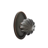 Emtek - Concealed, Passage, Oval Rosette, Melon Knob, US10B - Oil Rubbed Bronze