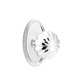 Emtek - Dummy, Oval Rosette, Melon Knob, US26 - Polished Chrome