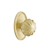 Emtek - Dummy, Oval Rosette, Melon Knob, US4 - Satin Brass
