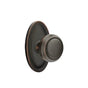 Emtek - Concealed, Passage, Oval Rosette, Norwich Knob, US10B - Oil Rubbed Bronze