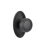 Emtek - Privacy, Oval Rosette, Norwich Knob, US19 - Flat Black