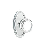 Emtek - Privacy, Oval Rosette, Norwich Knob, US26 - Polished Chrome