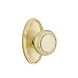 Emtek - Privacy, Oval Rosette, Norwich Knob, US4 - Satin Brass