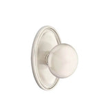 Emtek - Dummy, Oval Rosette, Providence Knob, US15 - Satin Nickel