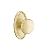 Emtek - Dummy, Oval Rosette, Providence Knob, US4 - Satin Brass