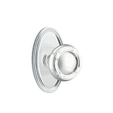 Emtek - Passage, Oval Rosette, Ribbon and Reed Knob, US26 - Polished Chrome