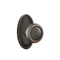 Emtek - Passage, Oval Rosette, Rope Knob, US10B - Oil Rubbed Bronze