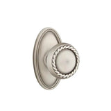 Emtek - Passage, Oval Rosette, Rope Knob, US15A - Pewter