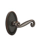Emtek - Passage, Oval Rosette, Rustic Lever, LH, US10B - Oil Rubbed Bronze