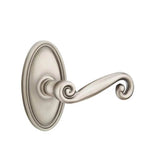 Emtek - Passage, Oval Rosette, Rustic Lever, LH, US15A - Pewter