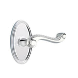 Emtek - Concealed, Privacy, Oval Rosette, Rope Lever, US26 - Polished Chrome