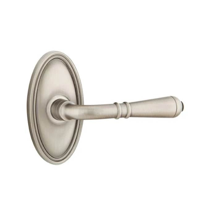 Emtek - Passage, Oval Rosette, Turino Lever, LH, US15A - Pewter