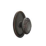 Emtek - Concealed, Privacy, Oval Rosette, Victoria Knob, US10B - Oil Rubbed Bronze