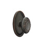 Emtek - Concealed, Privacy, Oval Rosette, Victoria Knob, US10B - Oil Rubbed Bronze