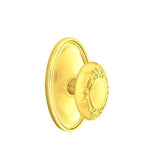 Emtek - Concealed, Privacy, Oval Rosette, Victoria Knob, US3 Lifetime - Polished Brass