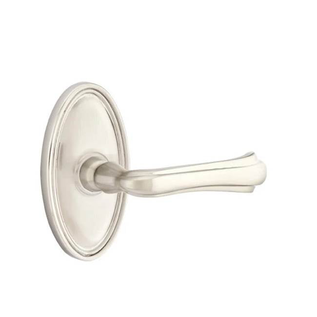 Emtek - Passage, Oval Rosette, Wembley Lever, LH, US15 - Satin Nickel