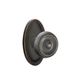 Emtek - Dummy, Oval Rosette, Waverly Knob, US10B - Oil Rubbed Bronze
