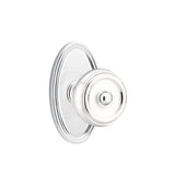 Emtek - Dummy, Oval Rosette, Waverly Knob, US26 - Polished Chrome