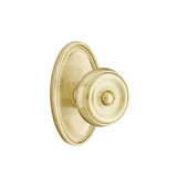 Emtek - Passage, Oval Rosette, Waverly Knob, US4 - Satin Brass