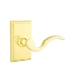 Emtek - Passage, Rectangular Rosette, Cortina Lever, RH, US3 Lifetime - Polished Brass