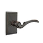 Emtek - Privacy, Rectangular Rosette, Coventry Lever, LH, US10B - Oil Rubbed Bronze