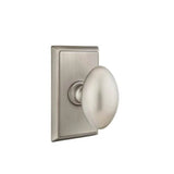 Emtek - Concealed, Passage, Rectangular Rosette, Egg Knob, US15A - Pewter