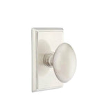 Emtek - Concealed, Passage, Rectangular Rosette, Egg Knob, US15 - Satin Nickel