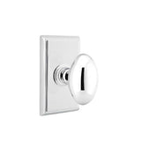 Emtek - Concealed, Passage, Rectangular Rosette, Egg Knob, US26 - Polished Chrome