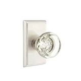Emtek - Concealed, Passage, Rectangular Rosette, Georgetown Knob, US15 - Satin Nickel
