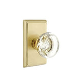 Emtek - Passage, Rectangular Rosette, Georgetown Crystal Knob, US4 - Satin Brass
