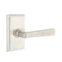 Emtek - Dummy, Rectangular Rosette, Hammered Lever, US15 - Satin Nickel