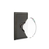 Emtek - Concealed, Passage, Rectangular Rosette, Hampton Knob, US10B - Oil Rubbed Bronze
